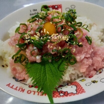 ガッツリ食べました( •̀ᴗ•́ )/
ネギトロ丼が食べたくなってレシピ検索。人気順でトップの方で黄身も見えて食べたくなりました(*^^*)